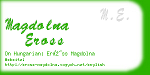 magdolna eross business card